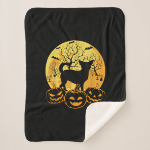 Cool Halloween Costumes Chihuahua Dog Lover Gifts Sherpa Blanket