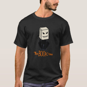 Cool Halloween Meow Boo Boo Cat Illustration Graph T-Shirt