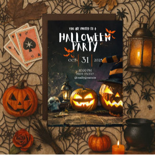 Cool Halloween Party  Invitation