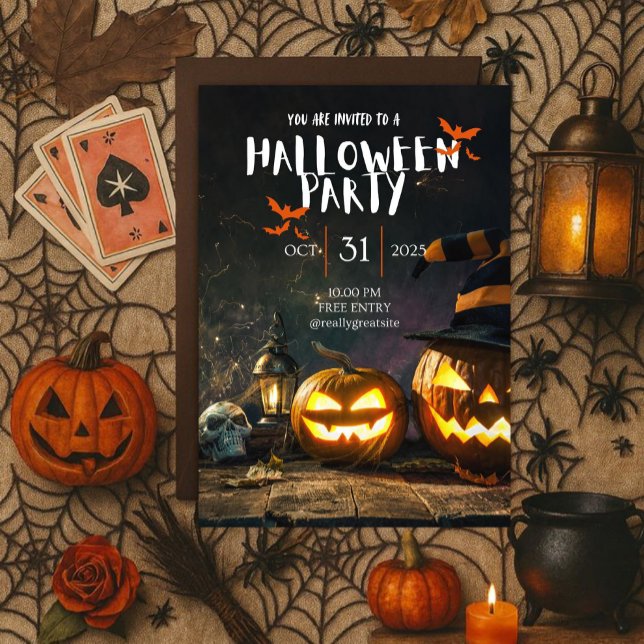 Cool Halloween Party  Invitation (Creator Uploaded)