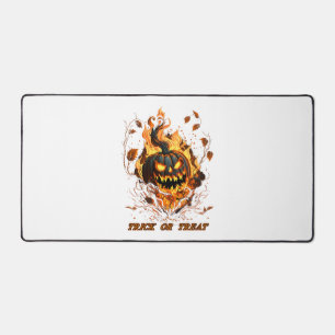 Cool Halloween Pumpkin Halloween Party Desk Mat