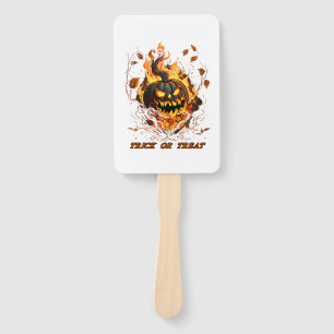 Cool Halloween Pumpkin Halloween Party Hand Fan