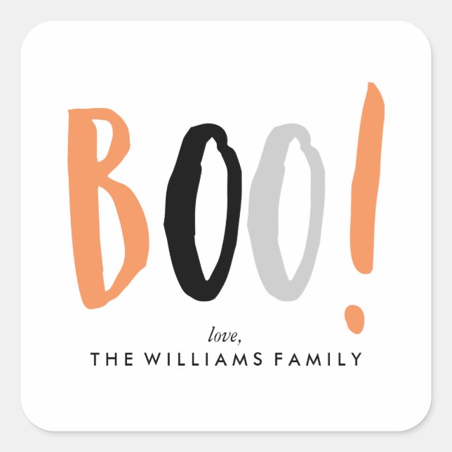 Cool Halloween Themed Square Sticker (Front)