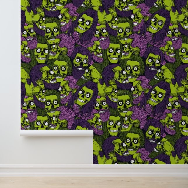 Cool Halloween zombie tiled Wallpaper (Application)