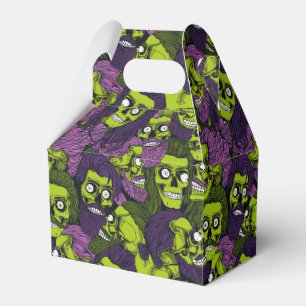 cool Halloween zombies tiled party  Favour Box