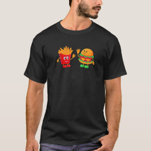 Cool Hamburger For Men Women French Fries Burger   T-Shirt