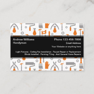 Cool Handyman Unique Business Cards