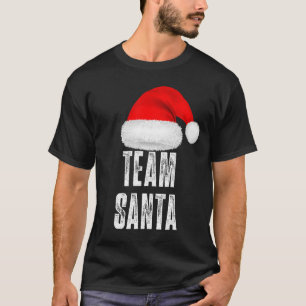 Cool Happiest Christmas Team Santa Illustration Gr T-Shirt