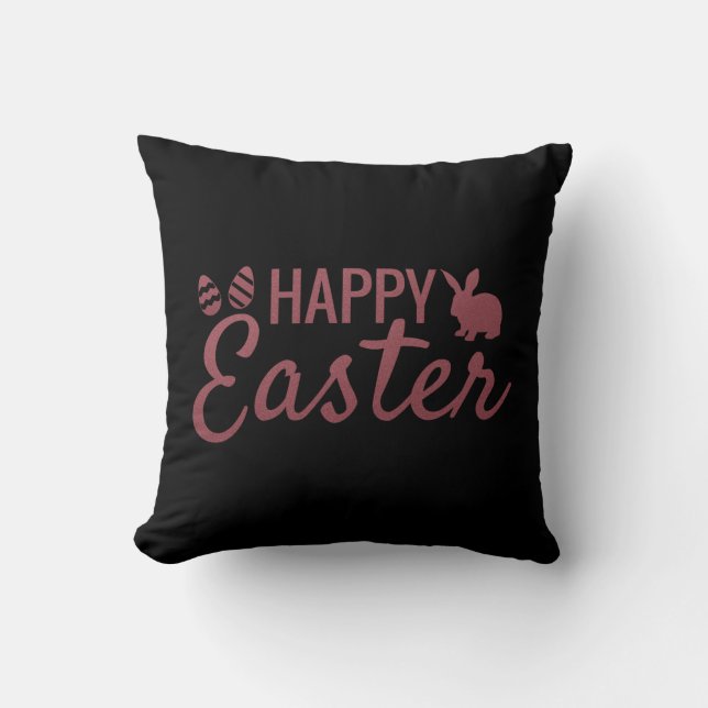 Cool Happy Easter Bunny Cushion (Front)
