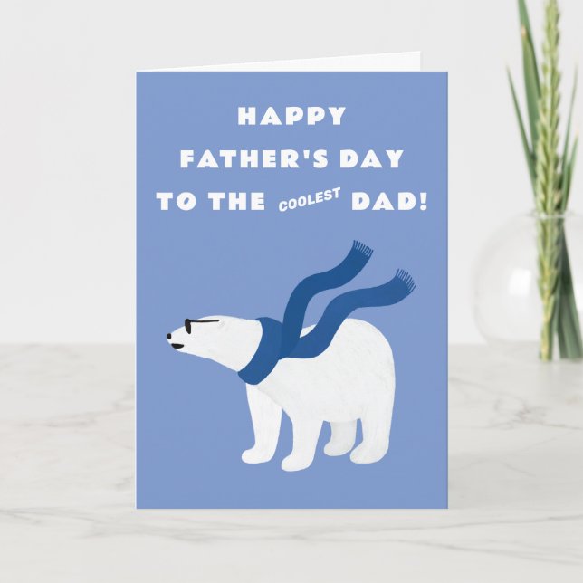 Cool Happy Fathers Day Card (Front)