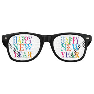 Cool Happy New Year Retro Sunglasses