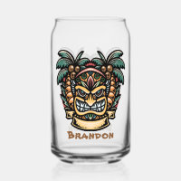 Cool Hawaii tiki party add name
