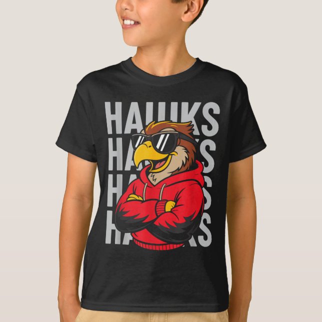 Cool Hawk Gift For Men Women Boys Girls Kids  T-Shirt (Front)
