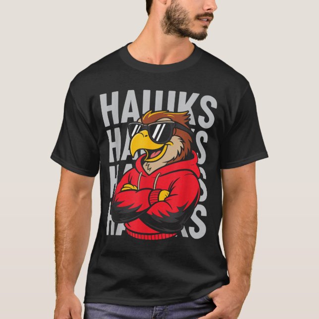 Cool Hawk Gift For Men Women Boys Girls Kids  T-Shirt (Front)