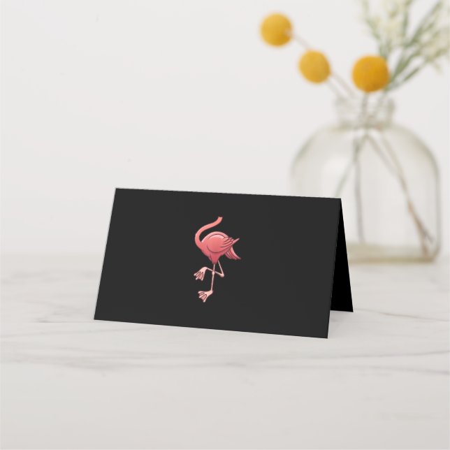 Cool Headless Flamingo Halloween Costume  Funny Place Card (Front)