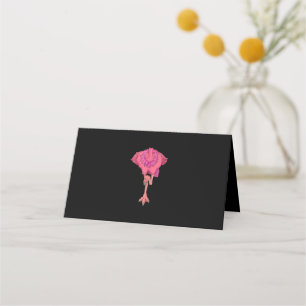 Cool Headless Flamingo Halloween Costume Funny Place Card