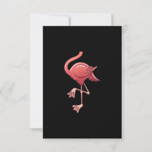 Cool Headless Flamingo Halloween Costume  Funny RSVP Card