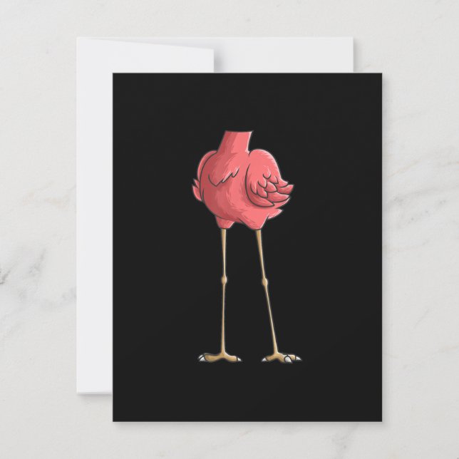Cool Headless Flamingo Halloween Costume Gifts Invitation (Front)