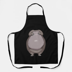 Cool Headless Hippo Halloween Costume Funny Lazy Apron