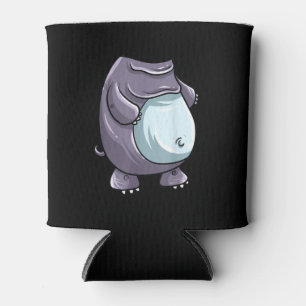 Cool Headless Hippo Halloween Costume Funny Lazy Can Cooler
