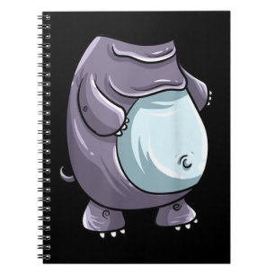 Cool Headless Hippo Halloween Costume Funny Lazy Notebook