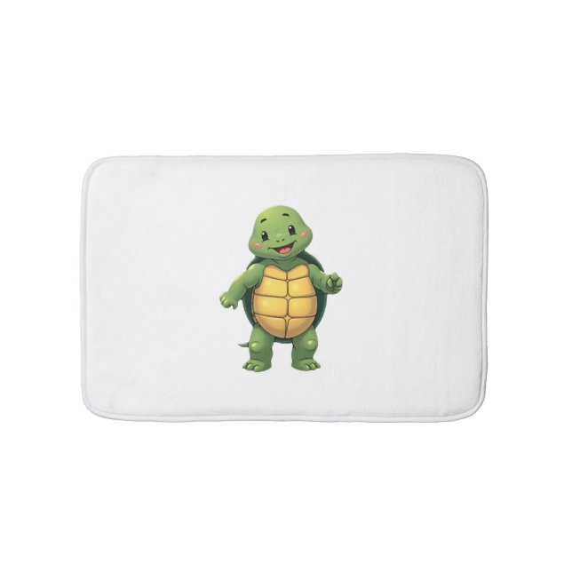 Cool Headless Turtle Halloween Costume _ Funny Laz Bath Mat (Front)