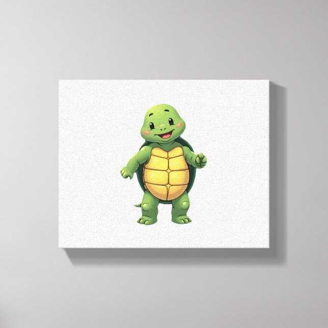 Cool Headless Turtle Halloween Costume _ Funny Laz Canvas Print (Front)