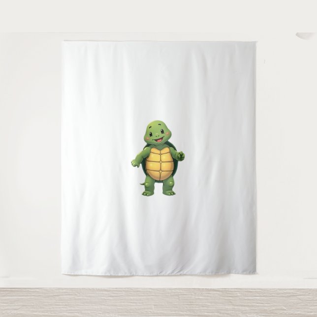 Cool Headless Turtle Halloween Costume _ Funny Laz Tapestry (Front)