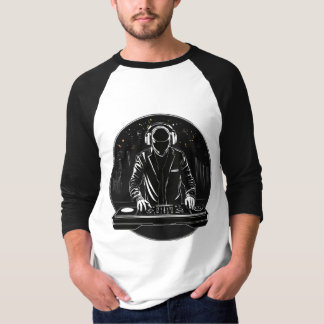 Cool Headphone DJ T-Shirt Design