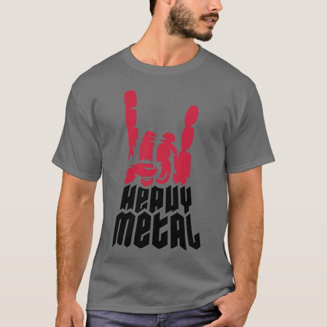 Cool heavy metal retro T-Shirt (Front)