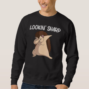 Cool Hedgehog For Men Women Spiny Quills Garden An Sweatshirt