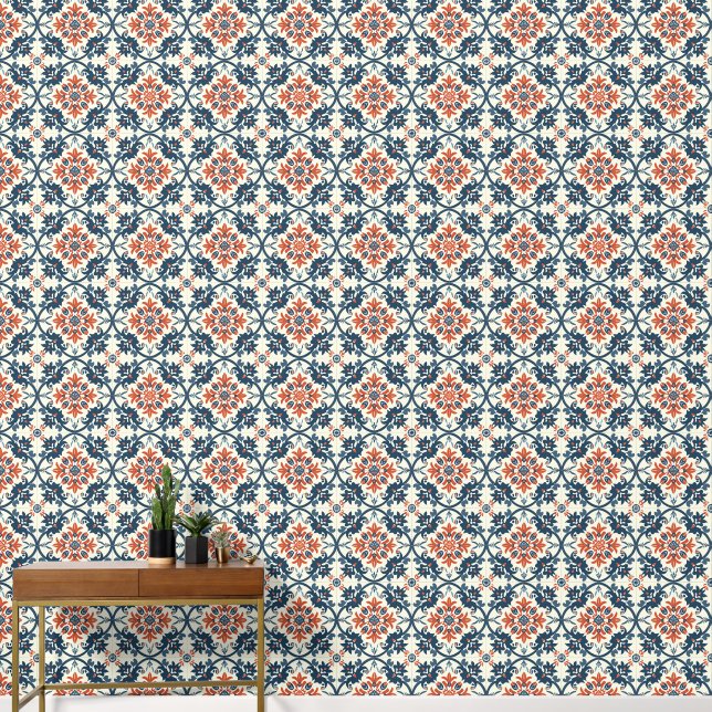 Cool Heritage pattern tiled  Wallpaper (Hallway)