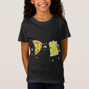 Cool High Five With Pizza And Beer For Boys & Girl T-Shirt