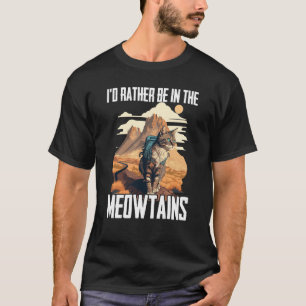 Cool Hiking Cats For Men Women Kids Hiker Mountain T-Shirt