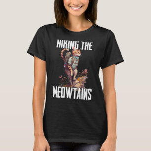 Cool Hiking Cats For Men Women Kids Hiker Mountain T-Shirt