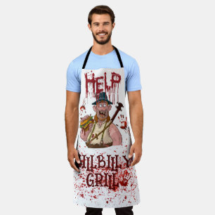 Cool HillBilly Grill Halloween Denmark Apron! Apron