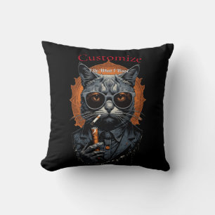Cool Hip Cat Thunder_Cove Cushion