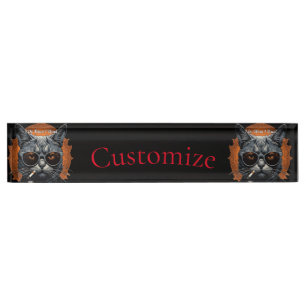 Cool Hip Cat Thunder_Cove Nameplate