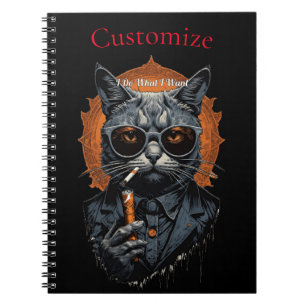 Cool Hip Cat Thunder_Cove Notebook