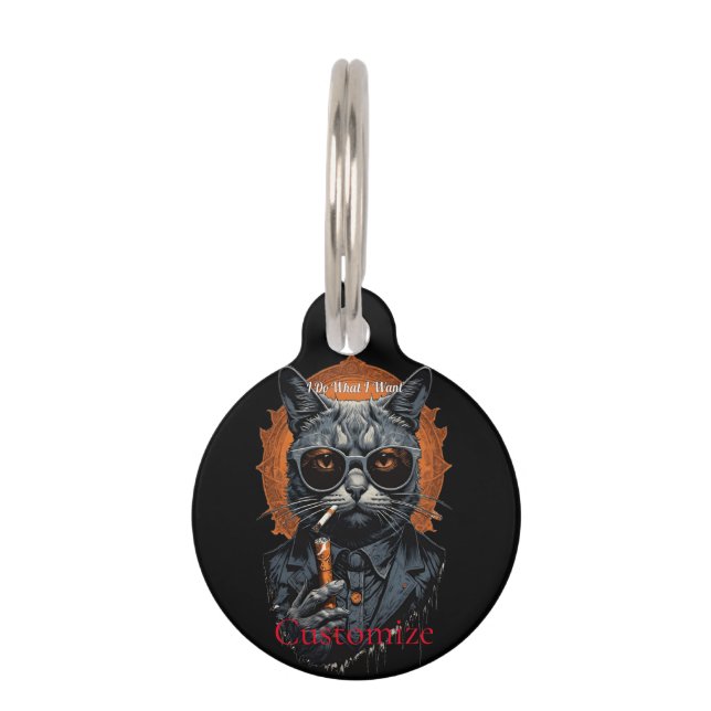 Cool Hip Cat Thunder_Cove Pet Tag (Front)
