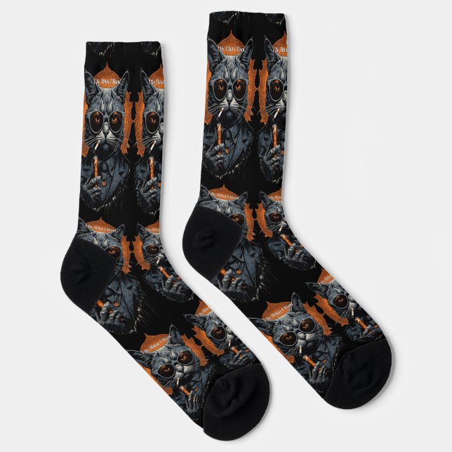 Cool Hip Cat Thunder_Cove Socks (Right)