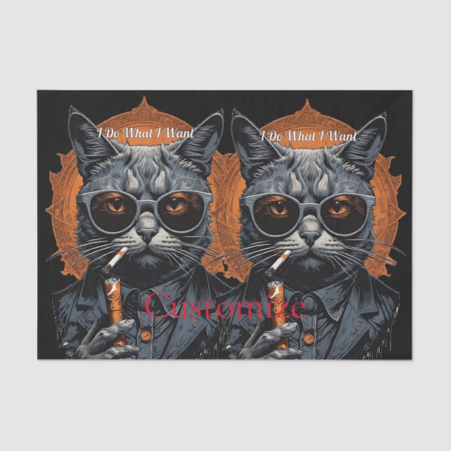 Cool Hip Cat Thunder_Cove Tissue Paper (Front)