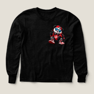Cool Hip Hop Panda in Red HoodieUrban Swagger Pand