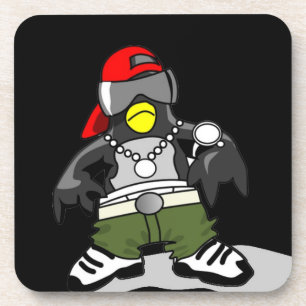 Cool Hip Hop Penguin Coaster
