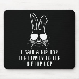 Cool Hip-hop Sungl Bunny Easter Gift Mens And Wome Mouse Pad