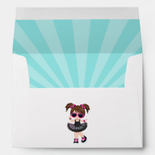 Cool Hip Hop Tutu Rap Girl Envelope