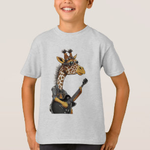 Cool Hip Kid Giraffe T-Shirt - Wild Life Gift