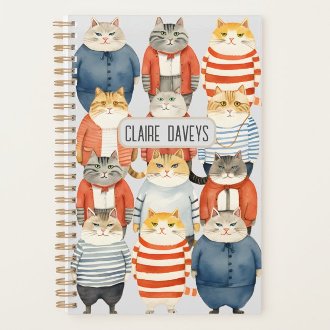 COOL HIPSTER CATS PLANNER (Front)