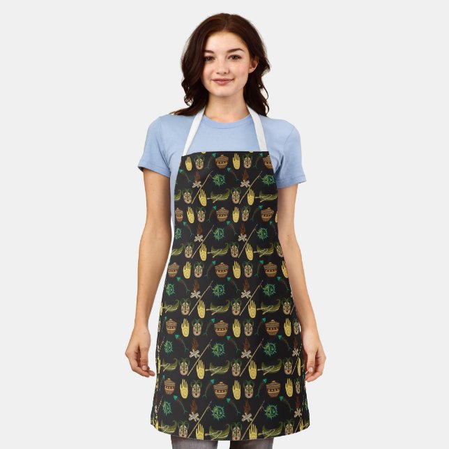 Cool Historical Symbols Pattern Apron (Worn)