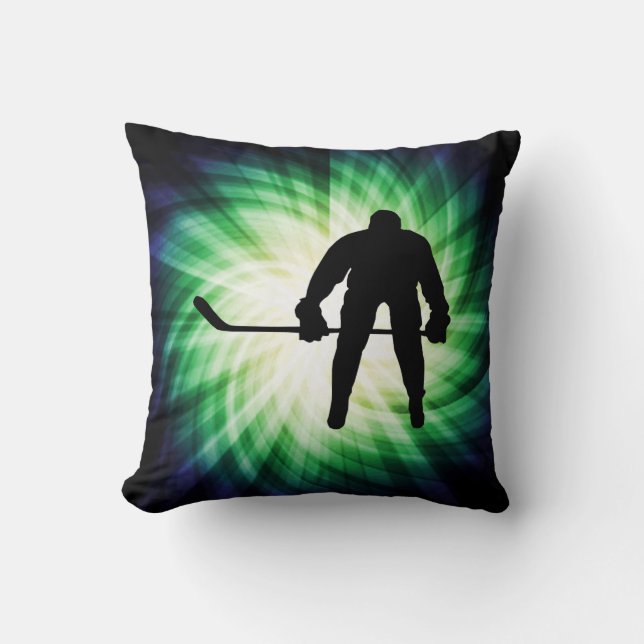 Cool Hockey Player Cushion (Front)